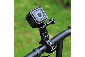 PULUZ 360 Degree Rotation Bicycle Aluminium Handlebar Adapter Mount with Screw for GoPro HERO5 Session /5 /4 Session /4 /3+ /3 /2 /1, Xiaoyi Sport Camera