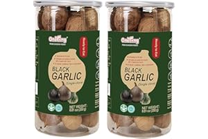 ONETANG Black Garlic 250g Pack of 2, Whole Garlic Fermented for 90 days, 0 additives, high in antioxidants 500g