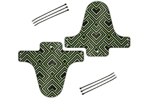 SERIBAS Guardabarros MTB - 2 Piezas – Material rigido – Guardabarros Bicicleta montaña – guardabarro Delantero y Trasero – Incluye Bridas