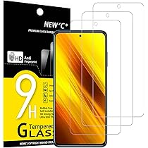 NEW'C 3 Pezzi Vetro Temperato Per Xiaomi Mi 8 / Mi 8 Pro / Mi 8 Explorer – Pellicola 9H Anti Graffio, Anti Impronta, 0,33mm – Trasparente