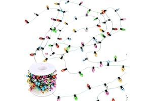 DEREINE 5M Mini Dollhouse Guirlandes, Miniature Meubles Accessoires, Guirlandes Lumineuses de Maison de Poupée, Fausses Guirlandes Lumineuses pour Noël, Fête, Vacances, Décoration du Nouvel (B)