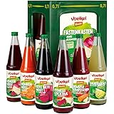 Voelkel Fastenkasten - 6x0,7l Gemüsesäfte zum Fasten - mit Anleitung