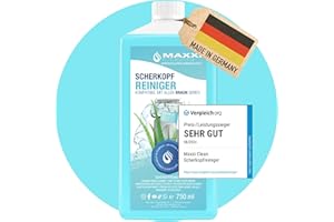 ‎MAXXI CLEAN Maxxi Clean | 750 ml Nachfüllflüssigkeit Scherkopfreiniger für Reinigungskartusche | Rasierer Reinigungsflüssigkeit kompatibel mit Braun Reinigungsstation | Reinigungsspray mit Aloe Vera Duft