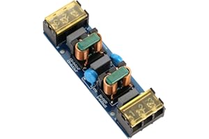 Yosoo Health Gear Filtro emi, Filtro de Fuente de alimentación Placa de Filtro de Paso bajo de Potencia de Dos etapas de Alta frecuencia emi para Fuente de alimentación