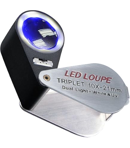 Lente Di Ingrandimento Tripla 10x Con Custodia - Portatile Per Gioiellieri E Collezionisti - Foto 8