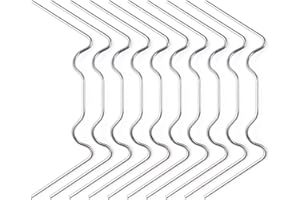 ProLeo 100 Stück Gewächshaus Klammern, Gewächshausklammern aus Edelstahl, Glasklemmen für Gewächshaus & Glashaus Hohlkammerstegplatten und Sturmfest