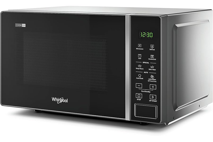 Whirlpool MWP 203 SB Freestanding Microwave 20L Autocook Quartz Grill