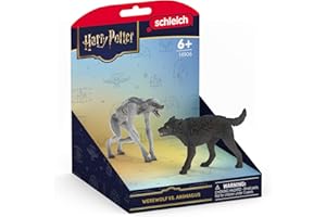 schleich Harry Potter | Lupo Mannaro vs. Animagus 14906 | Figura di Lupo Mannaro con Braccia mobili | Figure da Collezione o Decorazione | Idea Regalo per Bambini e Fan | Set da 2 Pezzi | dai 6 Anni