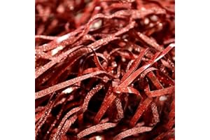 Raphia or Papier Déchiqueté Papier Pailleté en Soie Boîte Cadeau En Soie Matériau de Remplissage Décoration Raphia Brillant Boîte Cadeau Partenaire Cadeau Panier Cadeau Cadeau Décoration Cadeau (C)