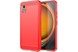 FTRONGRT Case for Samsung Galaxy Xcover 7, Anti-Slip, Shock Absorption, Ultra Thin Soft TPU Anti Scratch Protective Cover for Samsung Galaxy Xcover 7-(Red)