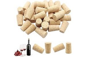 PENMOL 30PCS Corks Safe Durable Sturdy Wine Corks 100% Natural Portugal Great Wine Bottles Home Restaurant Cocktail Party Wine Theme Party