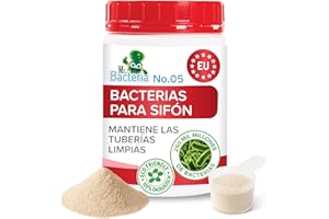 MR.BACTERIA Mr. Bacteria No. 5. Limpiador de desagües y tuberías, para ducha, bañera, lavabo, sifón, sin cloro y sin olores, desatasca y Limpia Eficazmente Tuberías y Desagües Atascados 500g (1)