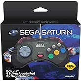 SEGA Saturn manette filaire 8 boutons - gris