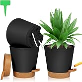 OFFCUP Maceteros Decorativos Interior con Agujeros de Drenaje, 3pcs Macetas de Riego Autom&aacute;tico con Agujeros 20CM, Macetas Pl