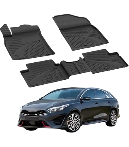 Premium Fußmatten Für Kia Ceed & Hyundai I30 - 100% Passgenaue Allwetter Gummimatten