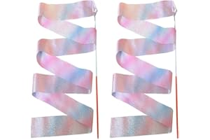 USTNIR 2X Gymnastikbänder, Tanzband & Gymnastikschlangen für künstlerisches Tanztraining & Party