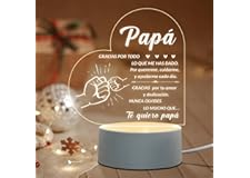Niyewsor Regalo Padre, Dia del Padre Regalos para Papá Luz Nocturna, Regalo Originales Padre, Regalo Padre Cumpleaños, Regalo