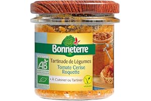 BONNETERRE Tartinade Tomate cerise Roquette 135G Bio - Le pot de 135G