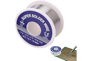 ZFRITP 1 x filo per saldare 1 mm 100 g, filo per saldare con nucleo di colofonia, filo da saldare, saldatura stagno, saldatura elettronica, filo per saldatura per fai da te e riparazione di brasatura
