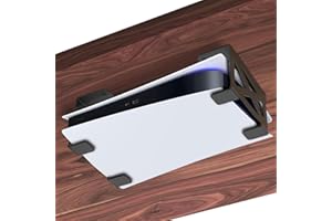 FOROIRON Under Desk Holder for PS5,Stealth Mount Compatible with Playstation 5 Disc & Digital Edition Stand