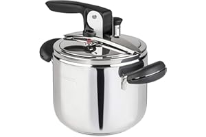 BARAZZONI Pentola a Pressione Amelia+ ø18cm, capacità 3,5lt, Made in Italy, Acciaio Inox 18/10, Induzione+Gas, Massima sicurezza, Triplo fondo, PFAS free