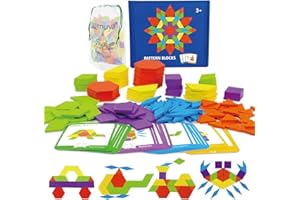 Dr. MUYA® Zabawki Montessori 3 4 5 6 lat, Tangram, Gry edukacyjne od 3 lat, Zabawki Montessori od 3 lat, Prezent 3–6 lat dla dzieci, chłopca i dziewczynki