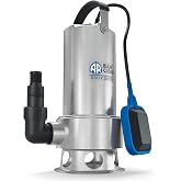 AR Blue Clean ARUP 1100XD Submersible Pump for Dirty Water (1,100 W, Max Flow Rate 16,500 l/h, Maximum Prevalence 10.5 m)