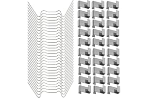 HONGCI 100 PCS Acciaio Inossidabile Clip di Fissaggio di Vetri per Serra, Accessori per Serre,Perfetto in Vetro Casa a Sezione Cava Piastre(Include 50 clip W e 50 Clip Tipo a Sovrapposizione a Z)