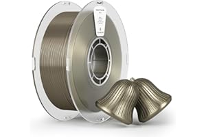 kexcelled PLA Soie Filamento per Stampa 3D 1,75 mm +/- 0,03 mm, Finitura Brillante e Seta, Buona Resa Colore, Adatto a Moltissime Stampanti FDM, Bobina da 1 kg (2,2 lbs), Bronzo