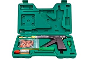 LUTIFIX Outils de réparation de pneus de moto, kit d'outils de réparation de pneus sans chambre à air avec 32 bouchons en caoutchouc pour moto, moto tout-terrain, VTT, tondeuse à gazon