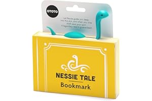 OTOTO Segnalibro Nessie - Segnalibro Particolare Blu - Regali Unici per Lettrici e Lettori - Segnalibri Simpatici in Plastica Leggera - Segnalibro Bambini, Ragazze e Ragazzi