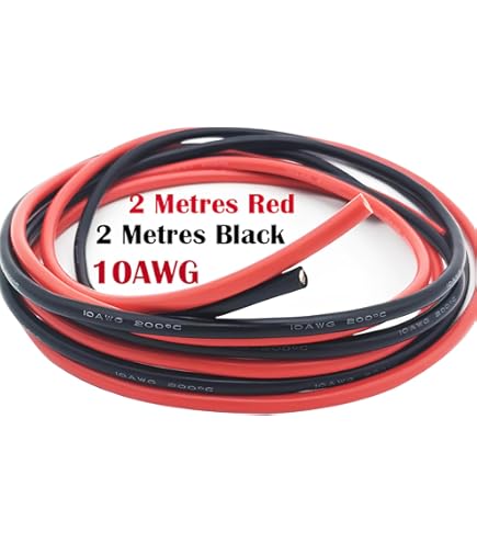 EBROM Cable De Batería Altamente Flexible Hi-Flex (Hi Flex) 1,5 Mm² – Metro En Rojo – Muy Flexible – Revestimiento De PVC (70 ± 5 Shore) 99,9% Cobre