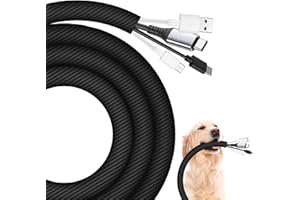 ElevateTech Protection de Cordon de pour Chien et Chat - 1,27 cm - Gestion des Cordons électriques - Protection Flexible pour câbles - pour Bureau et Maison