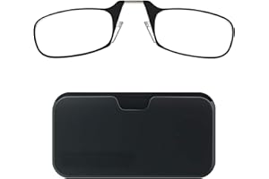 ThinOptics Gafas De Lectura Estuche Compacto Universal - Czarna oprawka - Unisex Hombres Mujeres - Gafas De Lectura Compactas Y Livianas Con Tecnología Flex-fit