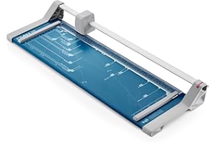 Dahle Rogneuse 508 Modèle 2020 (Capacité de Coupe jusqu'à 6 Feuilles, DIN A3, 460mm de Coupe, Auto-Affûtante, Pression Automatique) Bleu