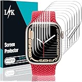 L🦄K 8-pack TPU skärmskydd för Apple Watch Series 9 8 7 41 mm – självläkande repfri bubbelfri HD beröringskänslig uppgraderin