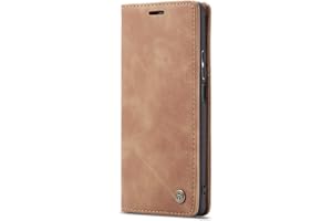 JMstore Funda Compatible con Huawei P30 Lite/Nova 4E, Magnético Carcasa Funda Móvil Billetera Cuero Funda con Tapa Libro Caso Soporte Plegable (Marrón)