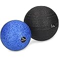 Navaris Fascia Massage Balls Set - 2 Different Sizes (8cm, 10cm) - Myofascial Deep Tissue Muscle Therapy for Back Legs Neck Foot Roller Trigger Points