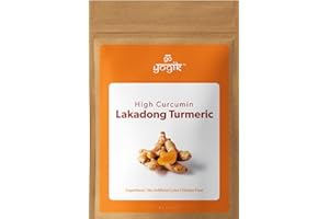 Go-Yogik Lakadong Turmeric powder [ 225g ]. High curcumin 9% - Lab tested. Raw, Direct from India. Gluten Free, Vegan, No Additives