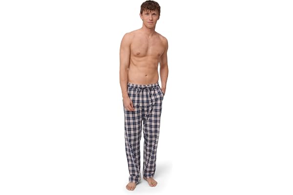 DANISH ENDURANCE Pyjamasbyxor Herr, Ekologisk bomull, Avslappnad passform