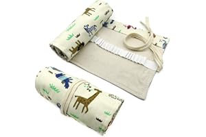 Estuche para lápices de lona, ​​DOITEM 48 72 agujeros, soporte de rollo de lápiz de color, bolsa de almacenamiento para artista, escuela, oficina