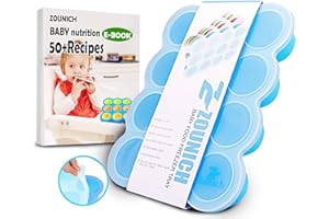 ZOUNICH Silikon Babynahrung Aufbewahrung Behälter, Silikon Babybrei Einfrieren mit Silikondeckel Behälter Gefrierschrank Tray, Wiederverwendbare - Gemüse, Obst Purees, Saucen und Eiswürfel