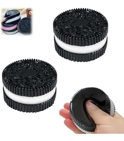 Lot De 4 Jouets Anti-stress En Forme De Biscuits - Matériau TPR Ultra Doux - Dimensions 6,5x2,5 Cm - Couleurs Variées - Pour Décompresser Au Bureau, Maison