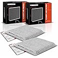 A-Premium 2-PC Cabin Air Filter w/Activated Carbon Compatible with Ford, Lincoln & Mazda - Edge 2007-2014, MKS 2009, MKX 2007-2015, MKZ 2008-2009, CX-9 2007-2015 - 2.0L 3.5L 3.7L - # 7T4Z-19N619-B