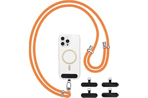 GANYESIN Handykette Universal, Verstellbar Nylon Handyband mit 4 Patches für Damen & Herren, Ohne Hülle, Phone Lanyard für alle Smartphone mit Handyhülle für Outdoor, Reise, Unterweg