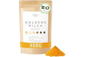 ‎OMH NUTRITION OH MY HEALTH OMH nutrition OH MY HEALTH Bio Goldene Milch 350g I Kurkuma Ashwagandha Ingwer Triphala Ceylon Zimt Pfeffer Pulver Golden Milk Ayurveda Fertigmischung