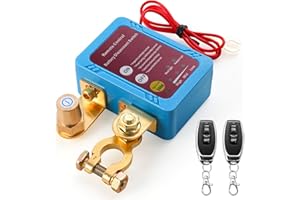 VULAOP Interruptor de Desconexión de Batería Remota 12 V 240 A Desconectador de Bateria Coche, Interruptor de Batería para coches, caravanas, ATVs, camiones, barcos