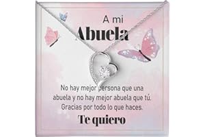 Bramart Collar para Mujer Esposa, Mamá, Novia, Hija, Amiga - Ideas de Regalos para ella, Aniversario de Matrimonio, Cumpleaños o Navidad - Estuche con DEDICATORIA incluido