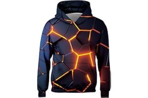 Freshhoodies Boys Girls Hoodie 3D Unisex Children's Hoodie Long Sleeve Pullover Hoodie Sweatshirt with Pockets 5-16 Years (M-XXXL)