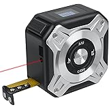 Metro di Nastro Laser, Ricaricabile Metro Laser con Display Digitale per Lunghezza Distinza Area Volume Misura Continua, Misu
